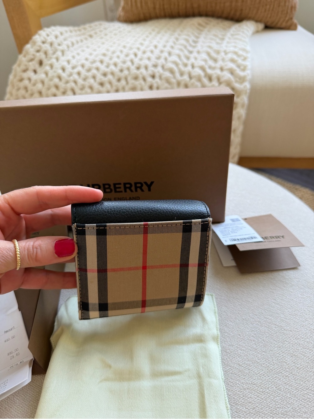 Burberry Nova Check Small Wallet - Picture 4 of 6